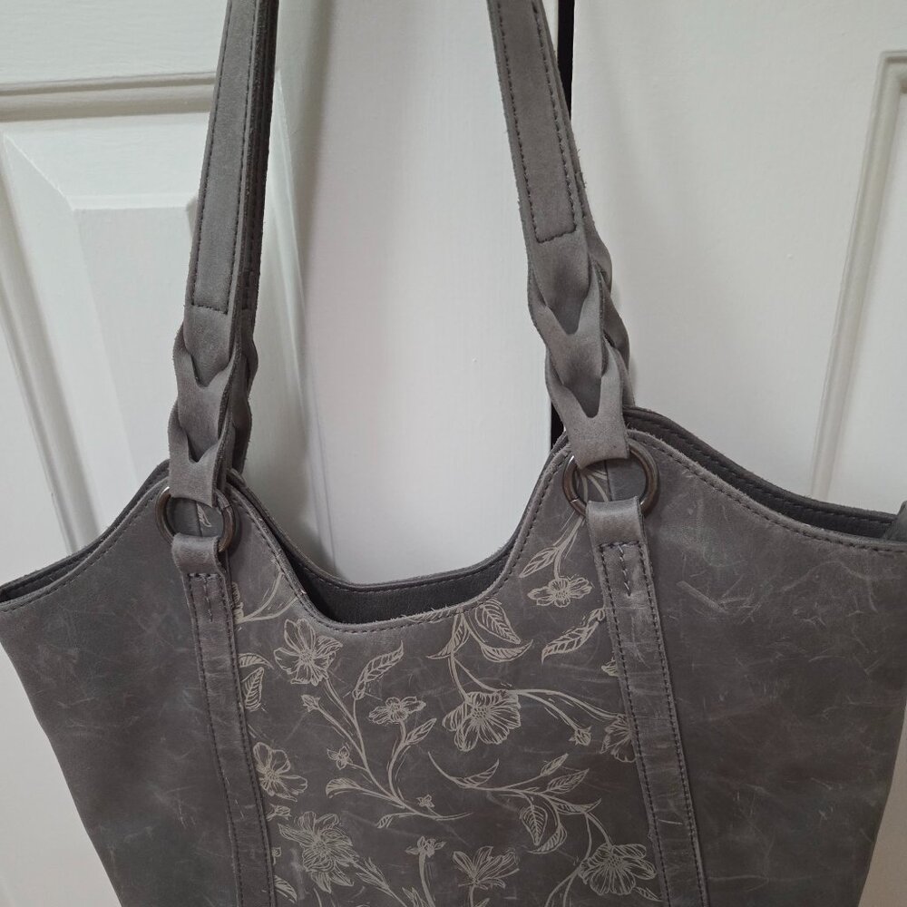 The Sak dark grey shoulder bag